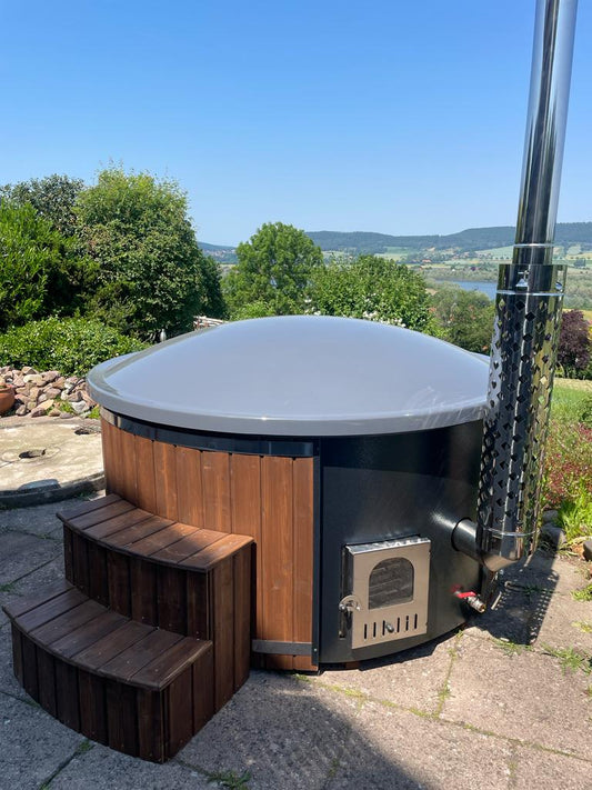 Bathtub with integrated oven + massage system