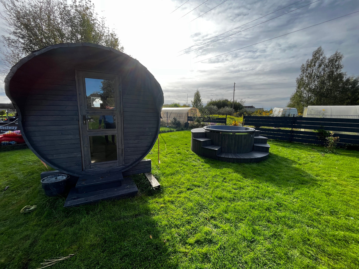 Sauna + Hot tub with 360 degree terrace